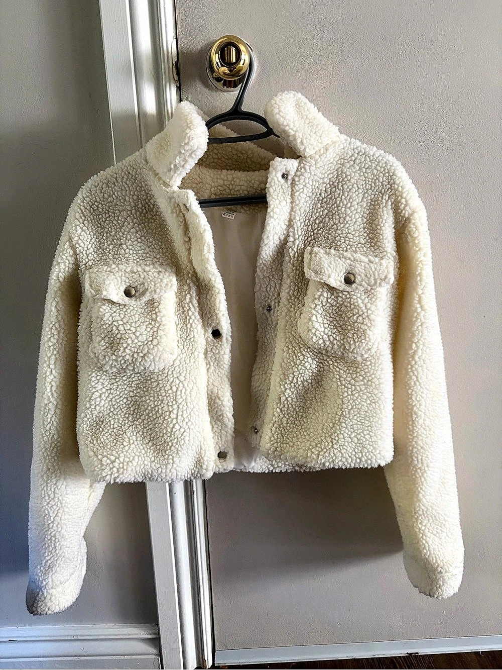 Teddy Jacket in White - Used